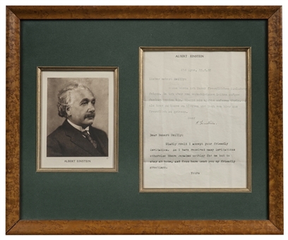 Albert Einstein Signed Letter on Personal Stationary (JSA)
